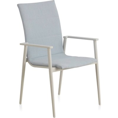x4 Fauteuil aluminium  assise   confort extérieur empilable RECOLLECTION