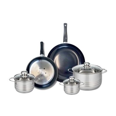 Batterie 2 poêles 24/28cm + 3 faitouts 12/14/20cm PRIMA BRILLANT ELO