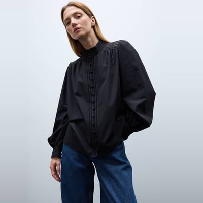 Chemise manches longues en coton BIO GOTS MONOPRIX