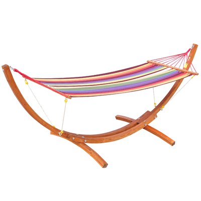 Hamac de jardin avec support 1 personne HOMCOM