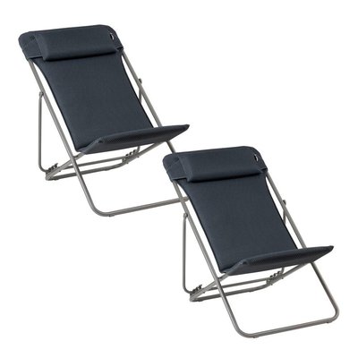 Lot de 2 transats pliants - MAXI TRANSAT + LAFUMA MOBILIER