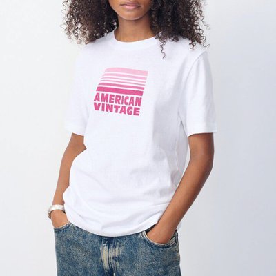 Ykobow Crew Neck T-Shirt with Short Sleeves AMERICAN VINTAGE