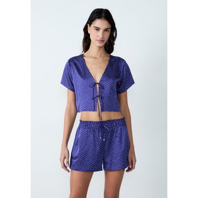 Blouse satinée manches courtes imprimée à nœuds TIOKO ETAM