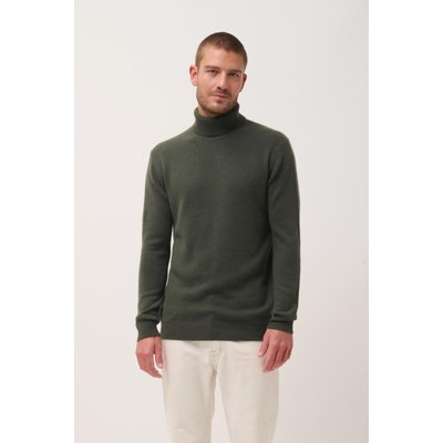 Pull Col Roulé 4 Fils Kaki Sacha JUST CASHMERE