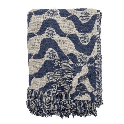 Plaid recyclé motif contemporain  Santena BLOOMINGVILLE