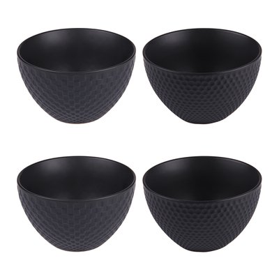 Coffret de 4 coupelles Snow black mat  40 cl TABLE PASSION