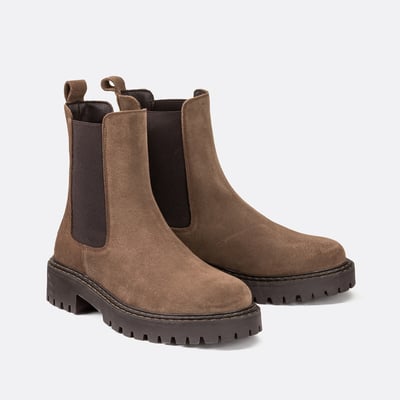 Botas Chelsea em pele camurça, Signature JUDITH LA REDOUTE COLLECTIONS