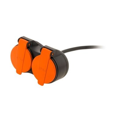 Rallonge Bi-tête Étanche Extérieur Ip44 2 Pôles + Terre 10 M ZENITECH