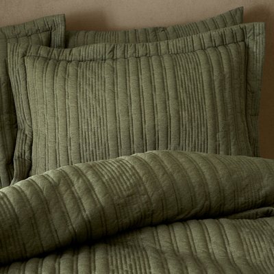 Tamba Jersey Stripe Oxford Pillowcase Pair PINEAPPLE ELEPHANT