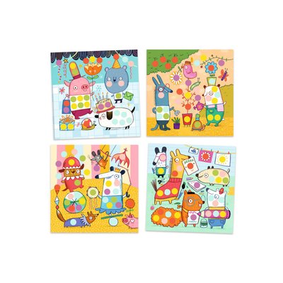 Stickers pour les petits - Avec des gommettes rondes DJECO