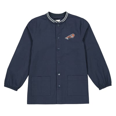 Baseball Collar Smock with Press-Stud Fastening LA REDOUTE COLLECTIONS