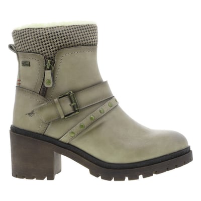 Boots marron à talon décroché moyen avec un zip côté interne MUSTANG