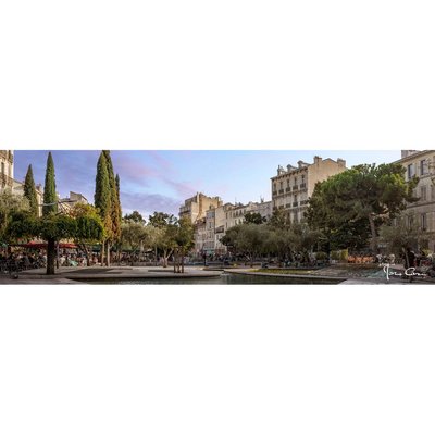 Tableau sur toile fontaine Saint-Julien 30x97 cm CEANOTHE