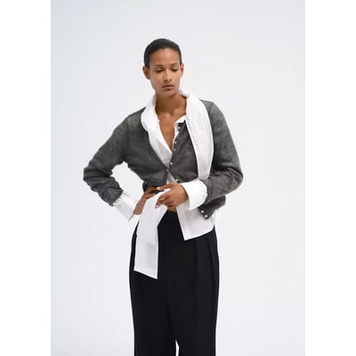 Cardigan en maille fine à boutons MANGO