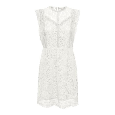 Robe blanche dentelle La Redoute