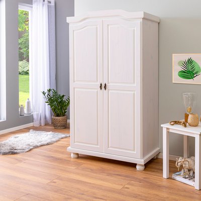 Armoire en bois massif 2 portes TERRE DE NUIT