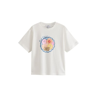 T-shirt oversize à motif biscuits NEXT