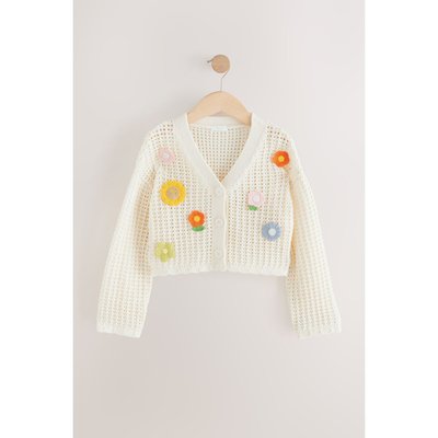 Cardigan en crochet à fleurs NEXT