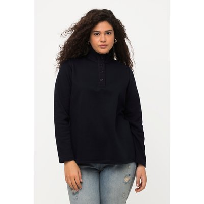Sweat-shirt, col montant en maille, boutons ULLA POPKEN