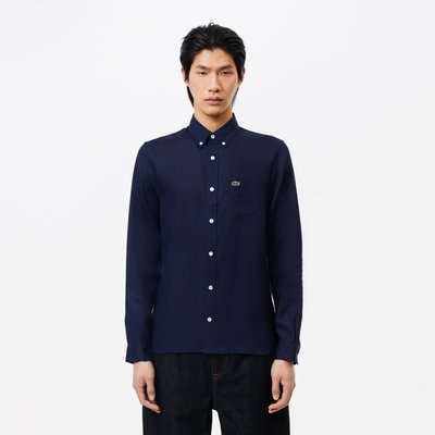 Chemise droite en lin LACOSTE