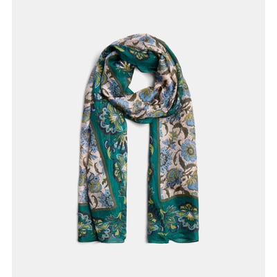 Foulard lolina en soie à motif floral GALERIES LAFAYETTE