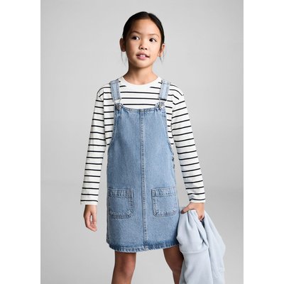 Robe chasuble courte en jean MANGO KIDS