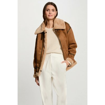 Blouson suédine zippé MORGAN