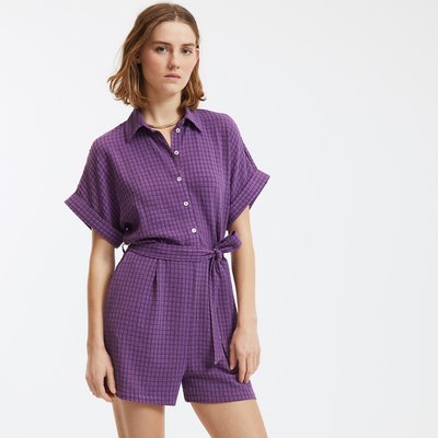 Karierte Kombishorts, kurze Ärmel LA REDOUTE COLLECTIONS