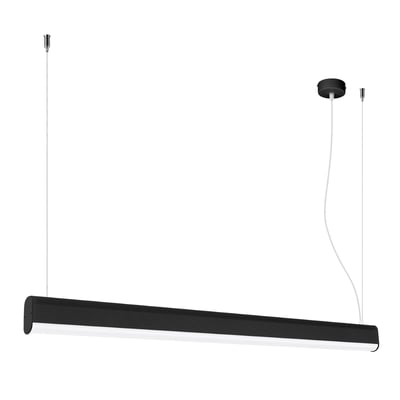 Suspension Aluminium Noir LED 1 Farge EDEN