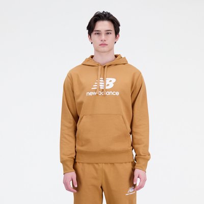 Essentials Stacked Logo French Terry Hoodie Sweat capuche manches longues ESSENTIALS NEW BALANCE