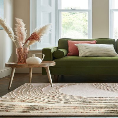 Tapis 100% laine Abstract SWIRL FLAIR RUGS