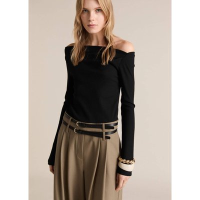 Combinaison à ceinture tissu combiné MANGO