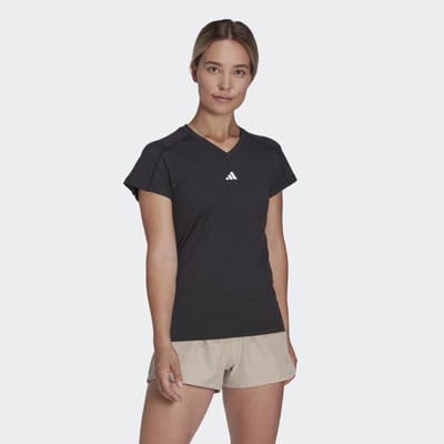 T-Shirt Col En V Logo Minimaliste Aeroready Train Essentials adidas Performance