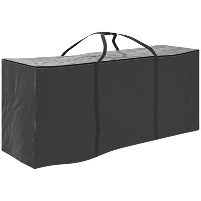 Sac de rangement étanche pour coussins d'extérieur avec poignées noir OUTSUNNY