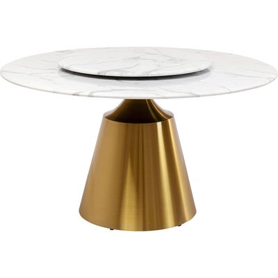 Table en marbre et acier, LUCIA KARE DESIGN