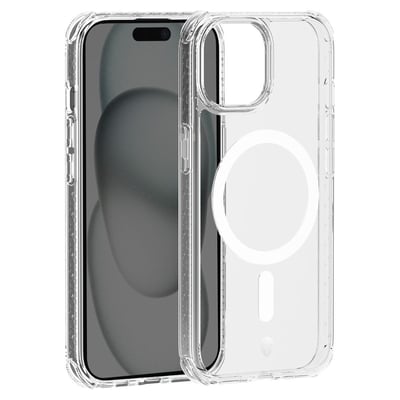 Coque iPhone 15 Plus MagSafe transparente FORCE CASE