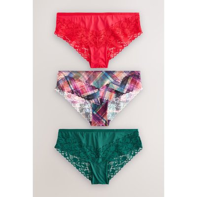 Slips brésiliens florale, lot de 3 NEXT