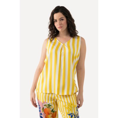 Blouse en satin à ligne A et encolure en V ULLA POPKEN