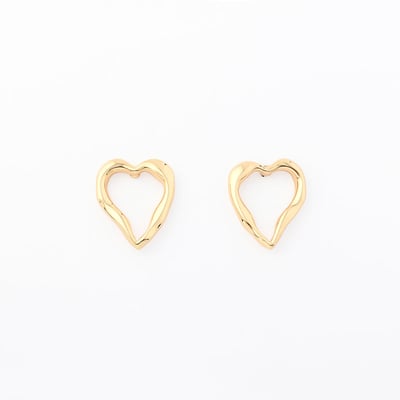 Boucles d'oreilles cœur irrégulier - Collection Recyclée BALABOOSTE