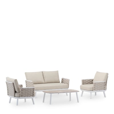 Salon de jardin 4 places, MATILDA DEFORA HOME