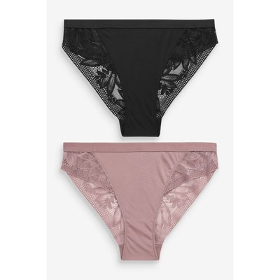 Culottes en échancrure haute, lot de 2 NEXT