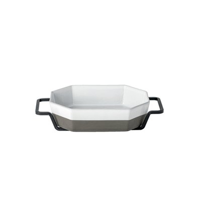 Plat à four oct. en eco grés avec support métallique PLANO COSTA NOVA