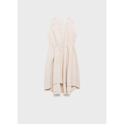 Robe lin détail froncé MANGO KIDS