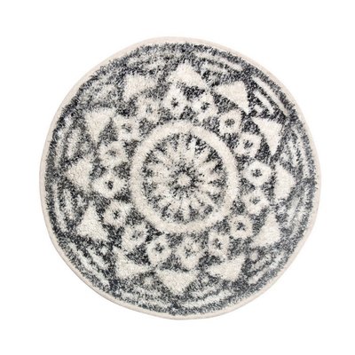 Tapis de bain rond coton HKLIVING