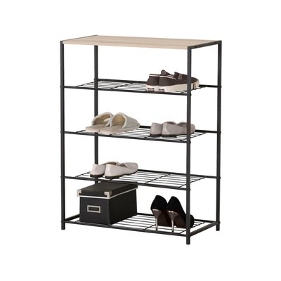 Etagère range chaussures 4 niveaux 63x30xh83 DECORATIE