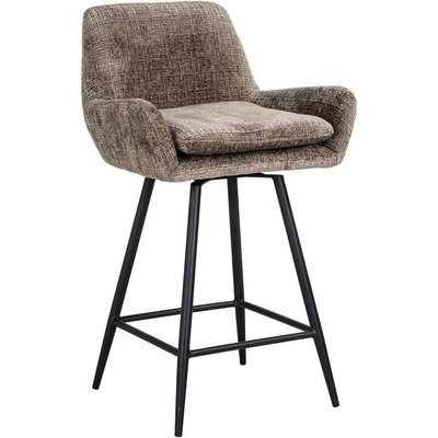Tabouret de comptoir en chenille chic RECOLLECTION