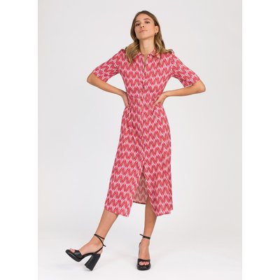 Robe chemise imprimée midi OVIE AN'GE