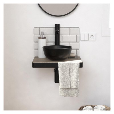 Lave-mains plan fin + vasque + robinet SOHO MOB IN