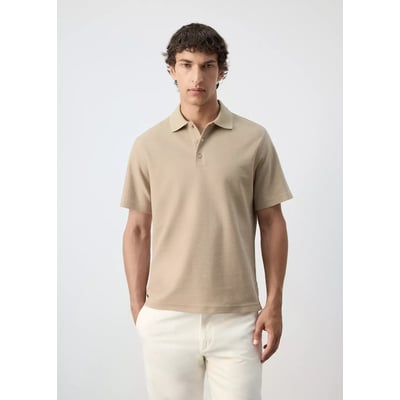 Polo en mélange coton texturé MANGO MAN