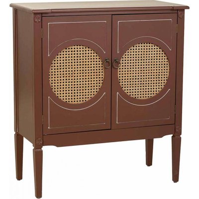 Buffet en bois et rotin style naturel pour entrée chaleureuse RECOLLECTION